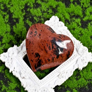 Piedra de Obsidiana Roja Natural Pulida en Forma de Corazón, Cristal de Corazón para Regalo, Venta al Por Mayor - Product Image 3