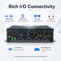 Mini PC sin Ventilador con CPU I3-7100U/I5-7200U/I7-7500U, Doble LAN, Amplio Rango de E/S y Almacenamiento SSD para Kioscos y Control de Pasarelas