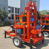 Perforadora Portátil DQ para Construcción, Profundidad Máx. 200m, 22HP, Motor Diésel, Caja de Cambios, Rodamientos, Perforación de Pozos de Agua, Fácil de Operar