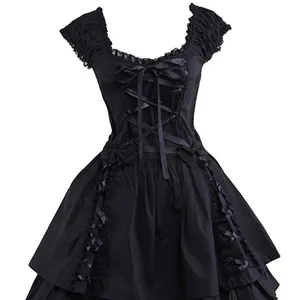 wholesale 2019 high quality Japanese gothic cake style cosplay Lolita dress