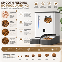 Distributeur automatique de nourriture pour animaux de compagnie avec caméra HD, écologique, moderne, avec alimentation à distance, rechargeable, pour chats et chiens