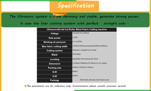 เครื่องตัดผ้าแบบ2-in-1อัตโนมัติพร้อมลูกกลิ้งอัลตราโซนิคและบด - Product Image 6