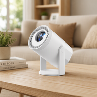 Mini projecteur 200 ANSI Android 14 compact et portable pour home cinéma, personnalisation OEM multicolore, modèle privé TURN1