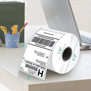 Etiqueta adhesiva de transferencia térmica de envío compostable de doble revestimiento de vela, respetuosa con el medio ambiente, duradera, fabricada por un proveedor de confianza - Product Image 2