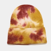 Nouvelle mode Streetwear Hip Hop casquettes hiver laine tricoté chapeau cravate colorant imprimer chaud Skullies bonnets personnalisés