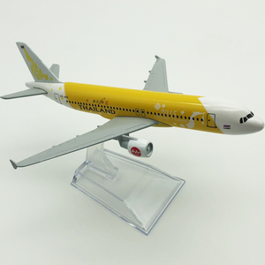 Cadeaux promotionnels <span class=keywords><strong>pas</strong></span> chers, modèle d'<span class=keywords><strong>avion</strong></span> en alliage, échelle 1:400, 16 cm, A320, compagnie aérienne thaïlandaise, jaune, Airbus, modèle d'<span class=keywords><strong>avion</strong></span> miniature - Product Image 3