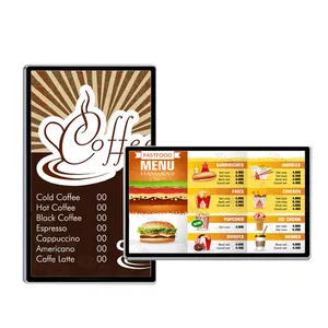 상업 광고 화면 LCD 광고 디스플레이 월 마운트 미디어 플레이어 디지털 간판 및 디스플레이 디지털 광고 화면