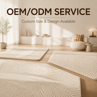 Tapis de luxe moderne tufté à la main 100 % polyester, tapis moelleux et shaggy fait main pour salon et chambre, taille personnalisée OEM ODM