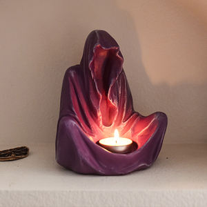 1 pieza de molde de resina con temática de fiesta de magos de Halloween para decoración del hogar y velas de té, elegantes decoraciones para fiestas. - Product Image 4