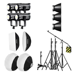 Godox Sll 150W Studio Fotografie Led Fotografie Verlichting Regelmatig Verlichte Professionele Fotografie Video Studio Verlichting Kit