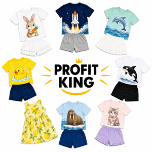 เสื้อผ้าเด็กฤดูร้อนแบบคละไซส์ขายส่ง สำหรับเด็กชายและเด็กหญิง อายุ 0 ถึง 12 ปี หลากหลายสไตล์ พร้อมส่ง ล็อตเสื้อผ้าคละแบบสุ่ม จากจีน - Product Image 1