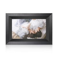 Cadre photo numérique avec écran tactile LCD 10,1 pouces, téléchargement gratuit de vidéos Cloud HD, lecture vidéo et horloge