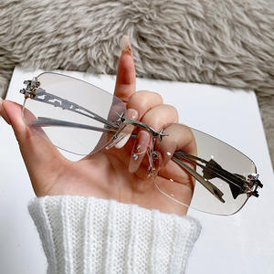 Оптовая продажа в наличии UV400 и анти-синий свет ПК солнцезащитные очки с бантом высокого класса корейские очки в стиле Звезд Y2K горячие женские очки - Product Image 2