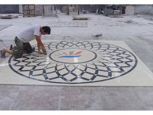 Mặt Bàn La Bàn Huy Chương Khảm Tia Nước Cẩm Thạch - Product Image 6