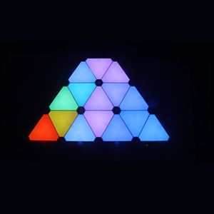 Banqcn Dreieck Licht paneele Lampe Sync Sound Raum Wand dekoration Ambiente Smart Rgbic Gaming Lights Led Licht Spielhaus APP <span class=keywords><strong>Contr</strong></span> - Product Image 3