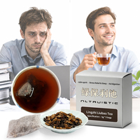 Thé Liupao vieilli avec mélange de thé aux herbes et aux champignons Reishi en vrac OEM ODM