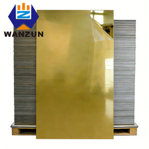 Wanzun - Lámina de Acrílico Espejo Unidireccional de 4 x 8 pies, 2 mm, 3 mm, 4 mm, Lámina de Acrílico Espejo Dorado para Fabricación - Product Image 1