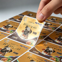 Autocollants et étiquettes personnalisés pour animaux de compagnie, impression à chaud, sérigraphie, étiquettes en rouleau UV améliorées pour aliments, compléments alimentaires pour animaux et alcool