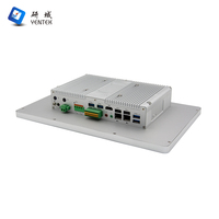 Panel HMI Industrial de 13.3 Pulgadas con Pantalla Táctil, Intel J6412, 2 LAN, 6 RS232 COM, Computadora Integrada sin Ventilador, Panel PC Industrial
