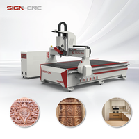 Máquina CNC Router para Trabajar la Madera de 3 Ejes con Cambio de Herramienta Semiautomático de Excelente Calidad, Venta Directa al Por Mayor