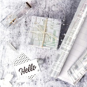 Custom Eco-Friendly Recyclable Metallized <b>Paper</b> Roll Holographic <b>Pattern</b> Double-Sided Coated Waterproof for Gift Craft Digital - Product Image 4