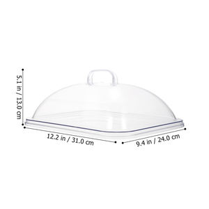 กล่องเก็บขนมปังพลาสติกใสกันฝุ่นสำหรับใช้ในบ้านกล่องเก็บอาหาร - Product Image 5