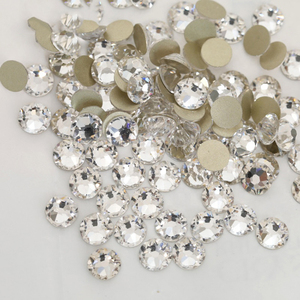 Yantuo kristal yuvarlak düz arka kristali olmayan sıcak düzeltme Rhinestones toplu takı dekorasyon için - Product Image 1