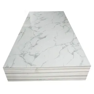 High Glossy Flexible Wall Decorative Board Uv Pvc Marble Sheet