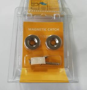 Pestillo magnético de puerta cepillado gris recubierto de níquel NEODIMIO de alta calidad al por mayor accesorios modernos de cierre de puerta magnético oculto - Product Image 6