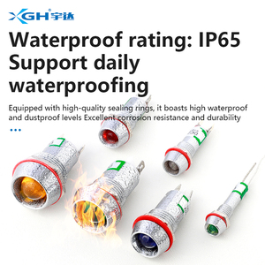 Yuda bán chạy nhất không thấm nước 6mm 10mm 12mm tín hiệu ánh sáng <span class=keywords><strong>12</strong></span> <span class=keywords><strong>Volt</strong></span> dẫn RG 3V 6V <span class=keywords><strong>12</strong></span> V 8mm Kim loại thiết bị chỉ số đèn - Product Image 4