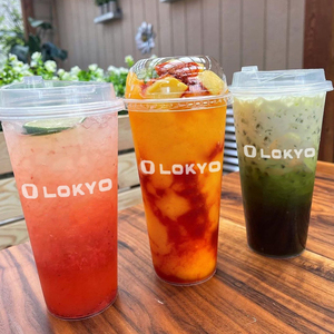 Lokyo 95 Calibre Tùy Chỉnh In Logo Boba Sữa Chua Ly Dùng Một Lần Ice Cream Tráng Miệng Cốc Nhựa Có Nắp Đậy - Product Image 2