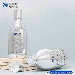 Botella de Loción para Mascotas Minnie de 300 ml, Electrochapada, con Tapa de Rosca Redonda, Botella de Champú Cosmético, Botella de Relleno para Cuidado Personal - Product Image 1