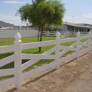 Heavy Duty Vinyl Horse Fence 4 Rails Field Fence Farming and Farm Fence Post - Product Image 3