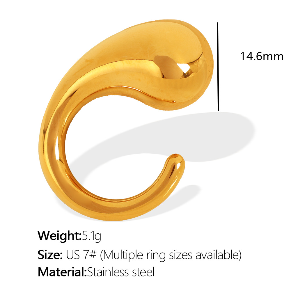Bague en or non réglable JZ21 7 mm