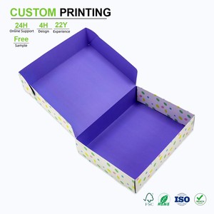 <span class=keywords><strong>Cajas</strong></span> de embalaje personalizadas con impresión floral redonda para pollo frito negro, regalos, ropa, galletas y uñas postizas. - Product Image 1