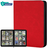 Porte-cartes en cuir PU personnalisé TC, 9 pochettes, fermeture éclair, album de rangement pour cartes à collectionner TCG