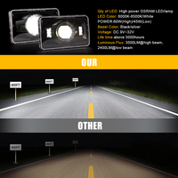 Feux avant de camion LED Flyming 4x6 pouces 6000K 12V IP67 avec projecteur à faisceau haut/bas pour Kenworth & Peterbilt 379 (approuvé DOT)