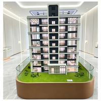 Maqueta Arquitectónica Personalizada de Edificio, Maqueta de Mesa de Arena de Edificio Comercial para Exhibición en Sala de Exposiciones Inmobiliarias