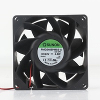 Original Sunon 5V 12V 48V DC24V 4.8W AC EC 8038 80X80X38MM 8CM roulement à billes convertisseur de fréquence 2 fils PMD2408PMB3-A ventilateur de refroidissement