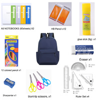 Paquete de Útiles Escolares Personalizados, Juego de Papelería para Niños, Kit de Útiles Escolares