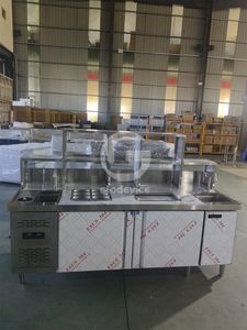 Comptoir de service pour thé, bar à thé au lait avec table de travail intégrée - Product Image 6