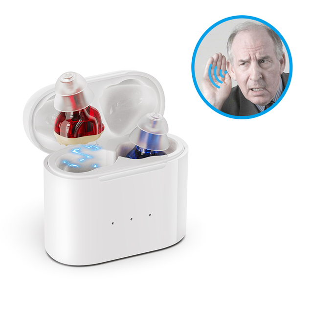 New Arrival Rechargeable Fashion Smart Mini Battery Hearing Aids Programmable GM-305 Mini for Hearing Loss