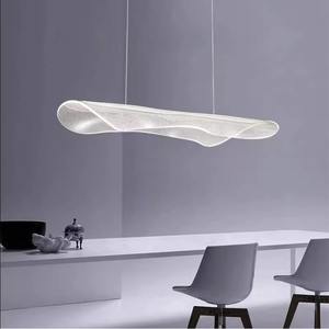 Lámpara Colgante LED Minimalista Posmoderna para Sala de Estar, Hotel, Oficina, Bar, Restaurante, Diseño Lineal Creativo, Luz Blanca Cálida, CA - Product Image 2