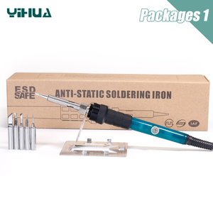 Soldador Eléctrico Ajustable y Temperable YIHUA 947-II de 60W con Soporte para Puntas de Soldadura y Reparación W216 - Product Image 1