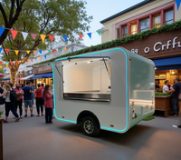 Nouvelle remorque alimentaire mobile ORANGE en acier inoxydable 2026 avec étagères personnalisables et chauffage intégré pour boissons froides, café et utilisation extérieure