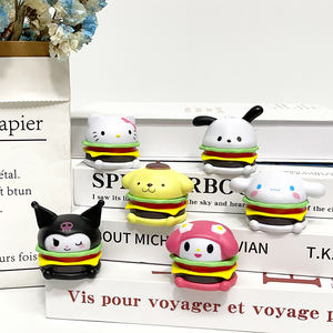 Juguetes de moda Comida Estilo Hamburguesa Kuromi <span class=keywords><strong>Melody</strong></span> y Paco Figuras coleccionables Adorable Pantalla de modelo inspirada en el anime - Product Image 5
