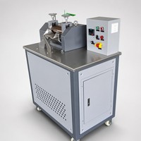 Kunststoff-Pelletiermaschine mit PLC-Touchscreen, Zweiwalzenmühle, Smart-Lab-Compound-Misch- und Granuliergerät, Rezept-Speicherung, CE ISO