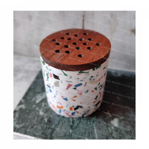 เตาโลหะสีน้ำเงินแฟชันทำด้วยมือสไตล์อาหรับทำด้วยมือดอกไม้สีไม้จันทน์สำหรับตกแต่งบ้าน - Product Image 1