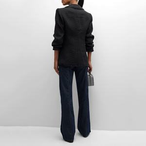 Conjunto de Blazer y Pantalones de Color Sólido de Manga Larga para Mujer, Traje de Negocios de Moda Personalizada de Fábrica - Product Image 5