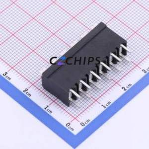 JL212V-50006B01 Spring Terminal Block Through hole Component (THT),P=5mm Connector 1x6P 5mm Black Through Hole - Product Image 2